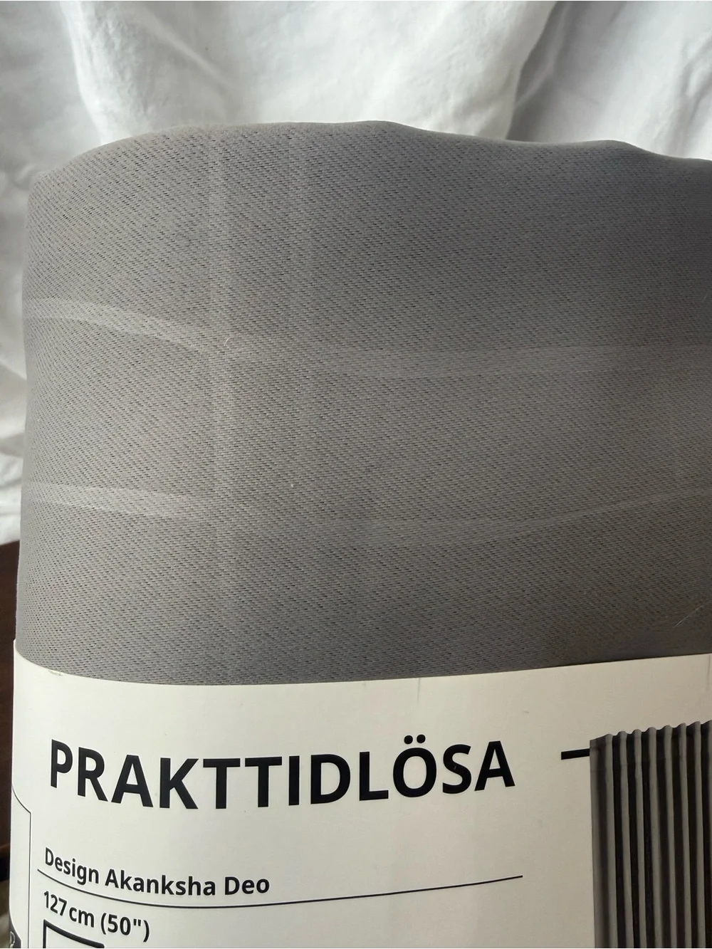 New IKea PRAKTTIDLÖSA 2 Grey Curtain Panels